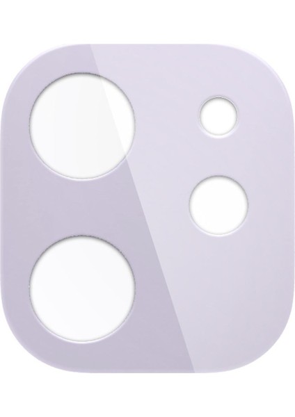 Apple iPhone 11 Kamera Lens Camı Koruyucu Full Cover Purple / Mor (2 Adet) - AGL00510