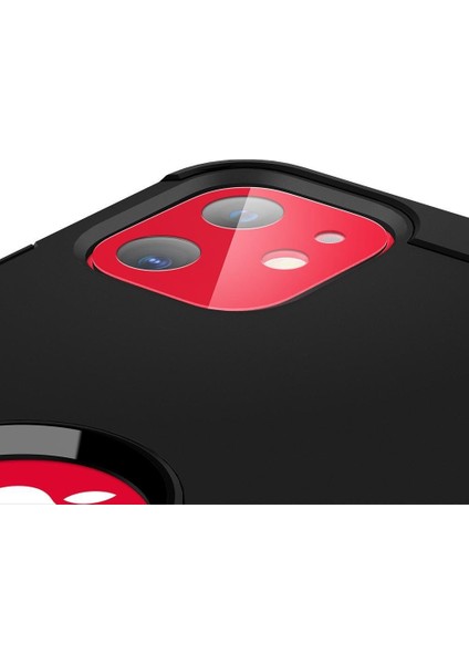 Apple iPhone 11 Kamera Lens Camı Koruyucu Full Cover Red / Kırmızı (2 Adet) - AGL00511 modelleri