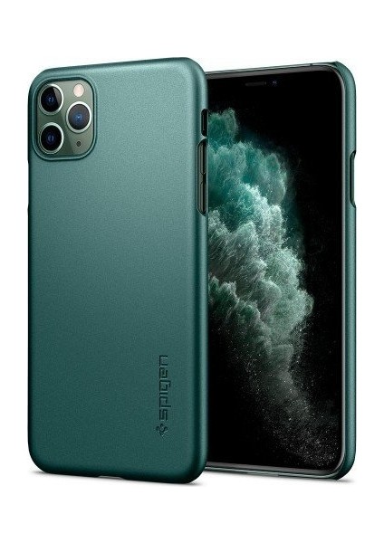 Apple iPhone 11 Pro Kılıf Thin Fit Midnight Green - ACS00416