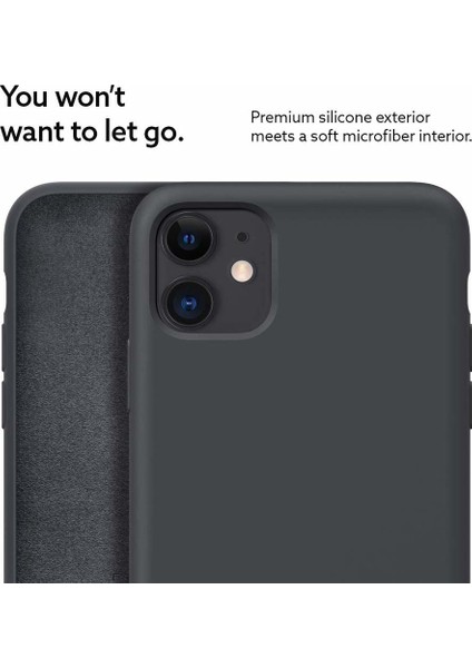 Caseology by Spigen Apple iPhone 11 Kılıf Nano Pop (Silikon) Charcoal - ACS00497