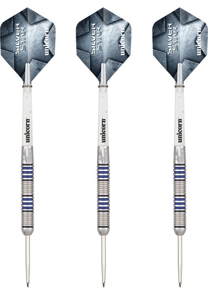 Gary Anderson Silver Star Tungsten 21GR Çelik Uçlu Dart Oku Seti