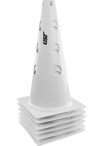 AHD38B 6 lı 38 Cm Delikli Antrenman Huni Seti Beyaz