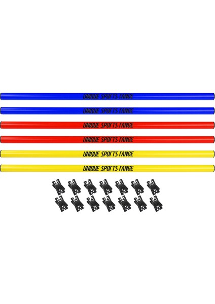 USR 25706 6 lı Slalom Çubuk ve Kelepçe Seti 70 Cm.