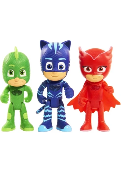 Pj Masks Kutulu 3'lü Figür Oyuncak - Catboy Owlette Gekko