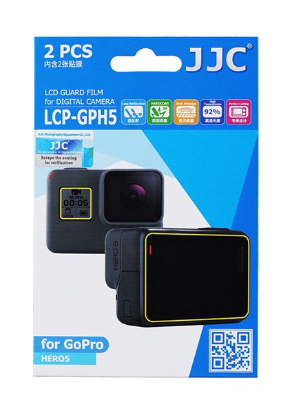 LCD Koruyucu Film 2'li Paket Gopro Hero5 Hero6 Hero7