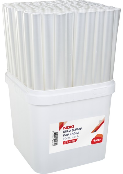 53100Crs Kovalı Rulo Kap Cristal Şeffaf 125 Li (1 Koli 125 Adet)