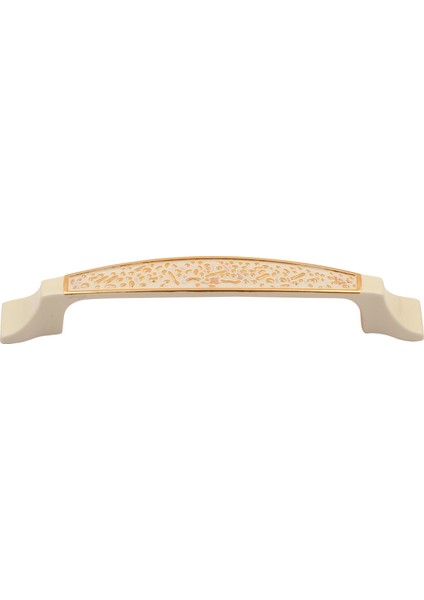 Kaktüs Kulp Altın Beyaz 96 mm 2'li