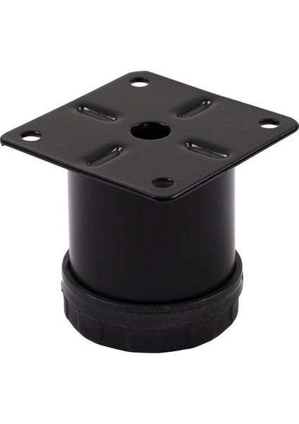 Metal Mobilya Ayağı Siyah Çap 42 mm - 5 cm 4'lü