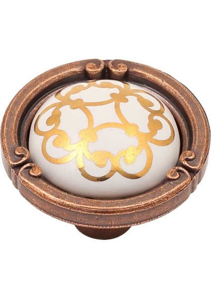 Narin Porselen Kulp Bakır Düğme 2'li