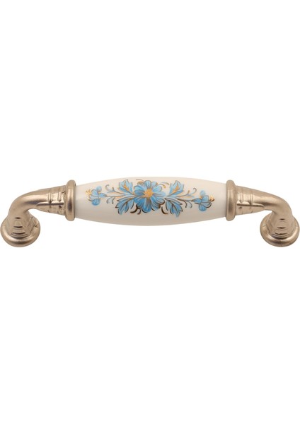 Sude Porselen Kulp Saten Mavi Çiçekli 96 mm 2'li