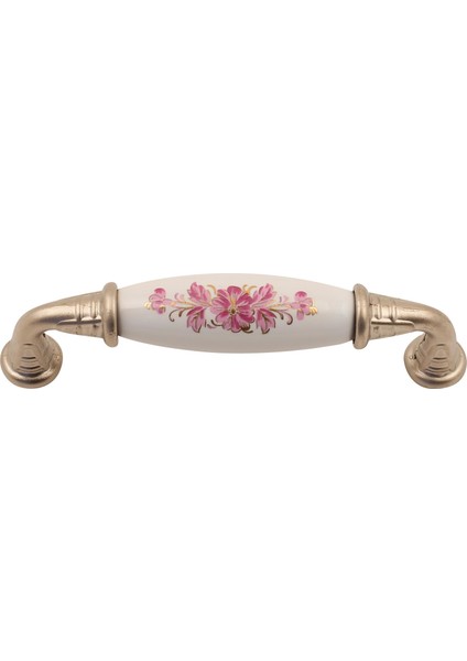 Sude Porselen Kulp Saten Pembe Çiçekli 96 mm 2'li