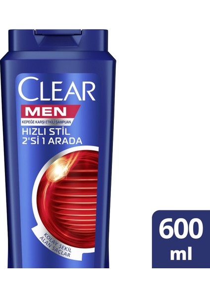 Kepeğe Karşı Etkili Şampuan Hızlı Stil 2'si 1 Arada 600 ML 1 Adet