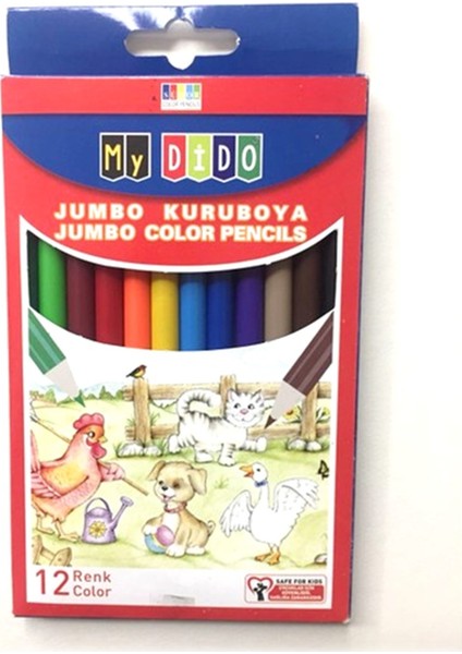 Mydido Kuruboya Jumbo 12 Renk Myk03