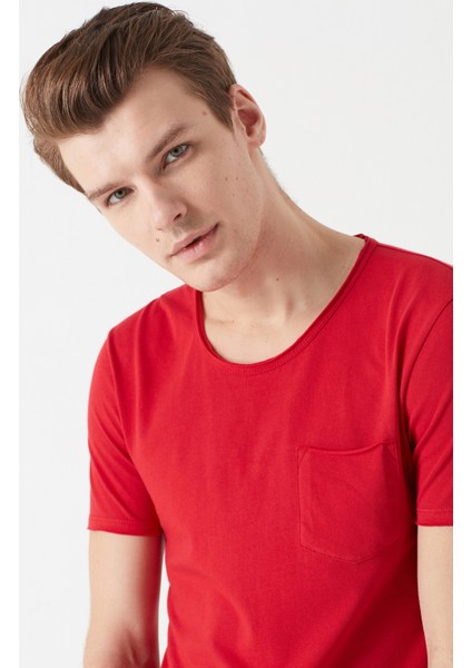 Erkek Kırmızı Basic Tişört 062772-30648 fiyatları