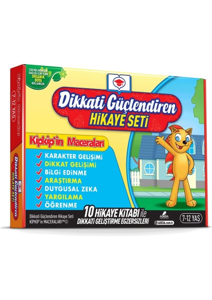 Dikkati Güçlendiren Hikaye Seti - Kip Kip'in Maceraları Kutulu Set- Leyla Uğur Karaca