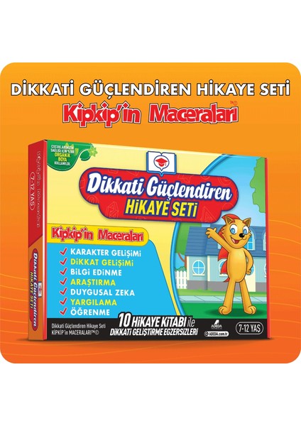 Dikkati Güçlendiren Hikaye Seti - Kip Kip'in Maceraları Kutulu Set- Leyla Uğur Karaca