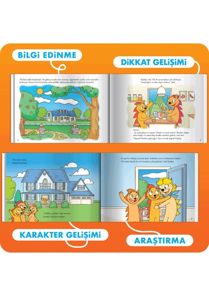 Dikkati Güçlendiren Hikaye Seti - Kip Kip'in Maceraları Kutulu Set- Leyla Uğur Karaca