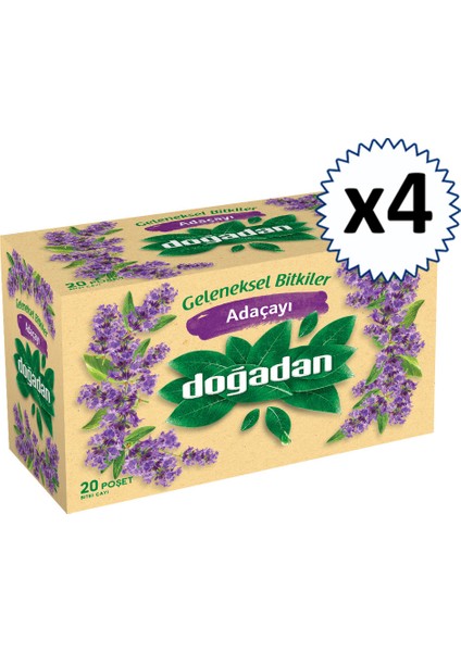 Adaçayı Bitki Çayı 20'li x 4