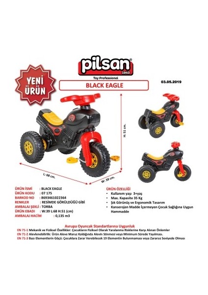 Black Eagle Çocuk Bisiklet fırsatları