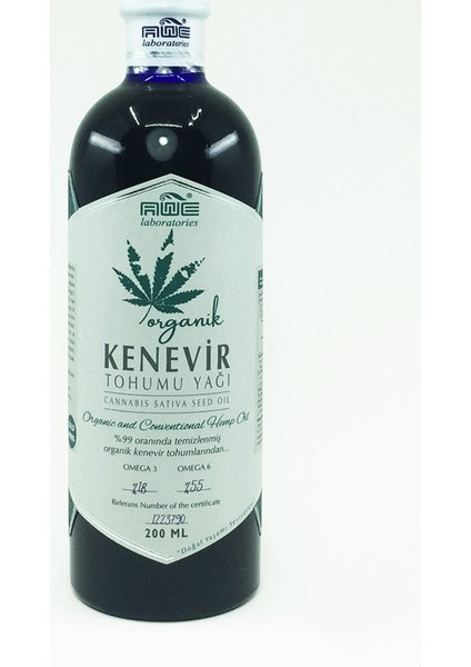 Çamoluk Aktar Organik Kenevir Tohumu Yağı 200 ml