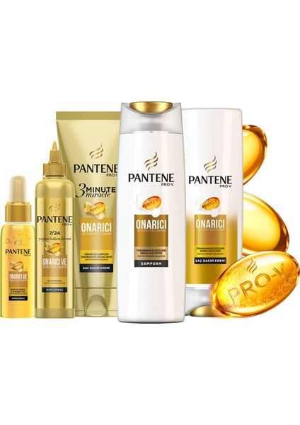 Onarıcı Koruyucu Bakım 300 ml Şampuan + 3 Minute Miracle Saç Bakım Kremi 200 ml Onarıcı ve Koruyucu Bakım