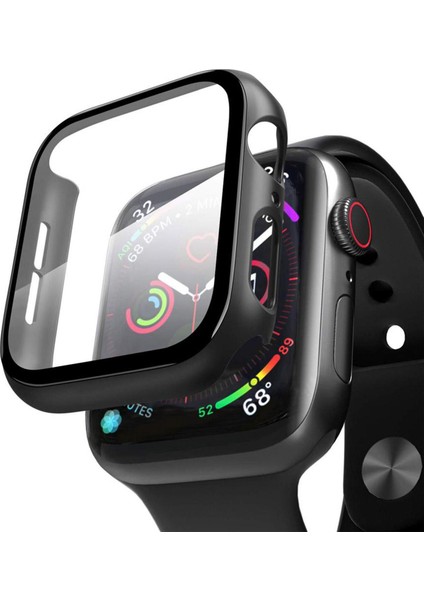 lux Apple Watch Uyumlu 44mm Kasalı Ekran Koruyucu Tam Kaplama