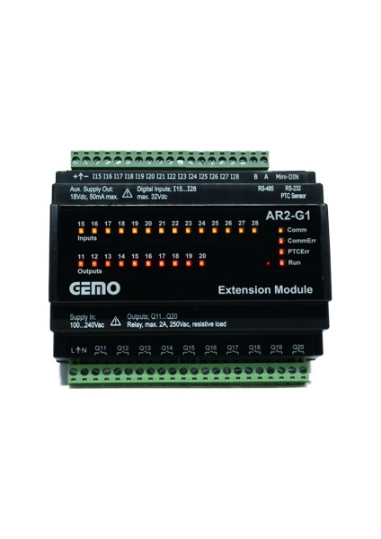Akıllı Role Ek Model AR2-G1-230VAC-14D