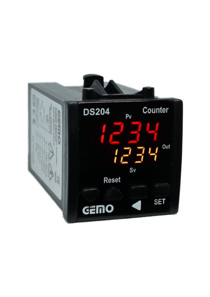 4 Haneli Tek Set Sayıcı DS204-230VAC