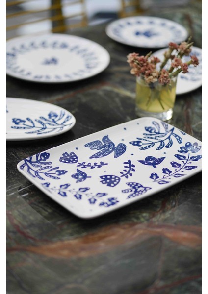 Bloom Dikdörtgen Servis - 34 x 25 cm fiyatları