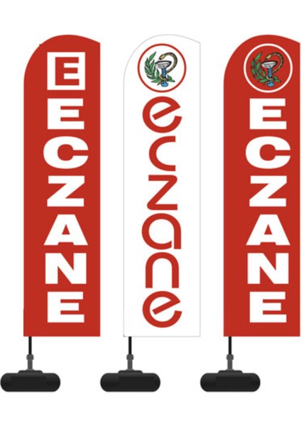 Reklam Ediyoruz Yelken Bayrak Eczane Logolu Paket