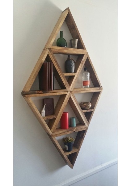 Ahşap Çoklu Üçgen Raf fiyatları