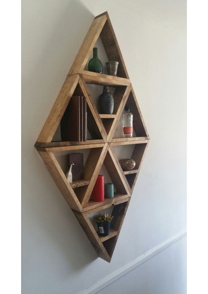Ahşap Çoklu Üçgen Raf modelleri