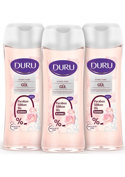 Hydro Pure Gül Duş Jeli 450 ml 3 Adet