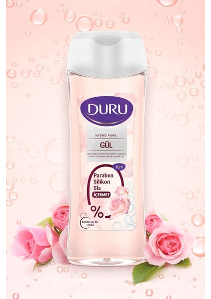 Hydro Pure Gül Duş Jeli 450 ml 3 Adet fiyatları
