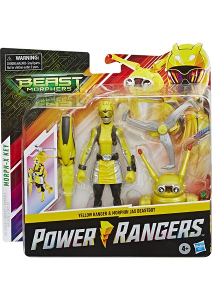 Hasbro Power Rangers Yellow Ranger And Morphin Jax Beastbot Oyuncak E7270-E8087