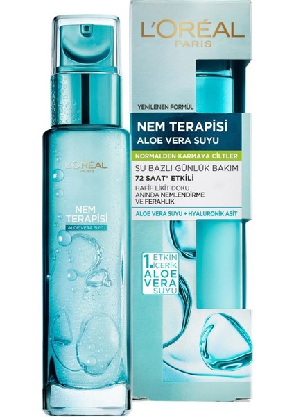 L'Oréal Paris Elseve Mucizevi Yağ Saç Güzelleştirici Krem 150 ml & L'Oréal Paris Nem Terapisi Aloe Vera Suyu Normalden Karmaya Ciltler