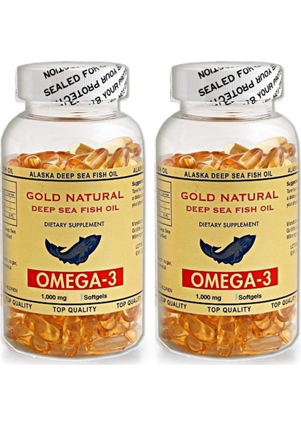 Omega 3 Balık Yağı 1000 Mg 2 Kutu Toplam 200 Softgel