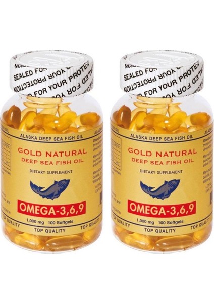 Omega 3.6.9 1000 Mg 2 Kutu 100+100 TOPLAM 200 Softgel