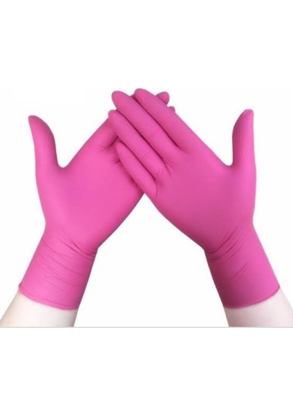 Has Pet Pembe Nitril Eldiven S 100'lü