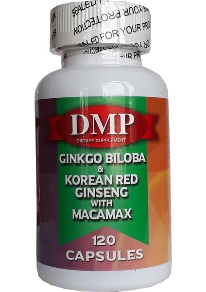 Ginkgo Biloba Korean Red Ginseng With Macamax 120 Kapsül