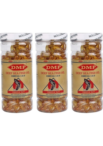 Omega 3.6.9 Balık Yağı 1000 Mg 3 Kutu 600 Softgel