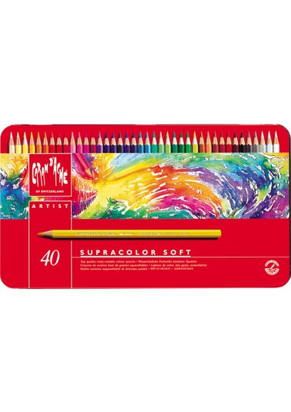 Supracolor 40 Renk Aquarell Boya Kalemleri