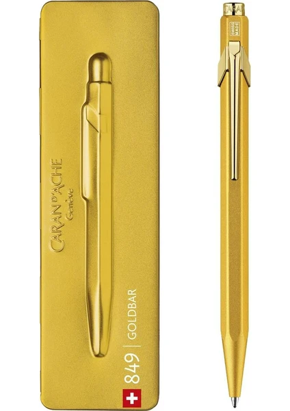 Caran d'Ache 849 Goldbar Tükenmez Kalem