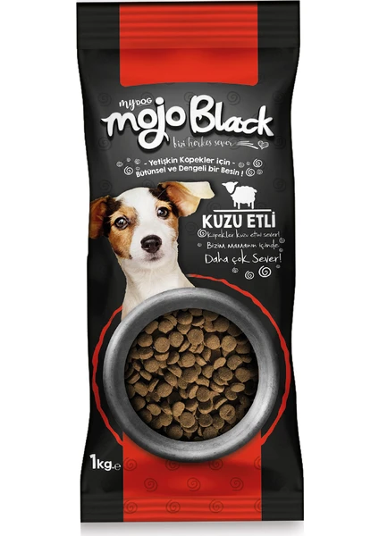 Mydog Mojo Black Kuzu Etli Köpek Kuru Maması 1kg