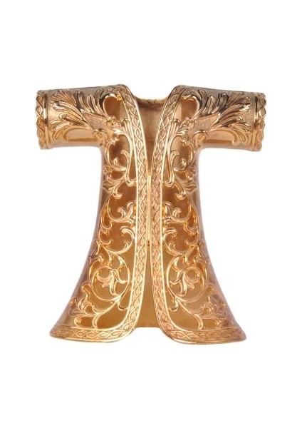 Dekoratif Kaftan Işlemeli Altın Renkli