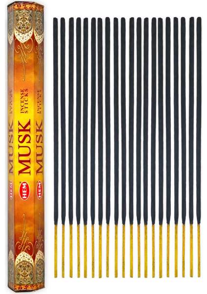 Hem Misk Kokulu 20 Çubuk Tütsü - Musk Incense Sticks