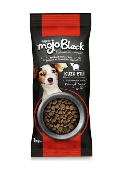 Mojo Black Kuzu Etli Yetişkin Köpek Maması 1 kg