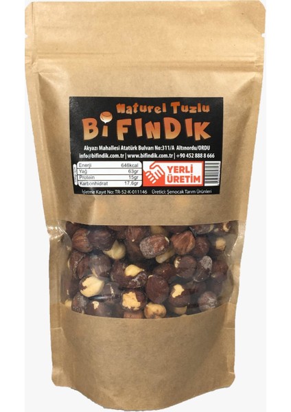 Naturel Tuzlu Fındık 500 gr