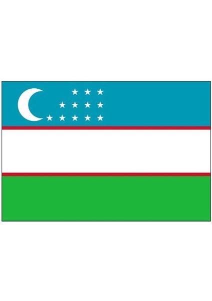 Özbekistan Gönder Bayrağı 70 x 105