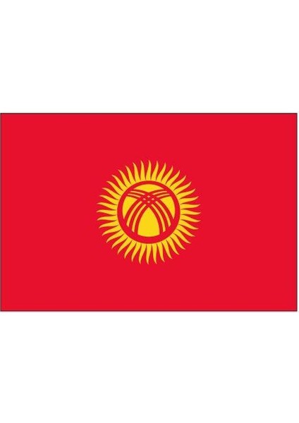 Kırgızistan Gönder Bayrağı 70 x 105